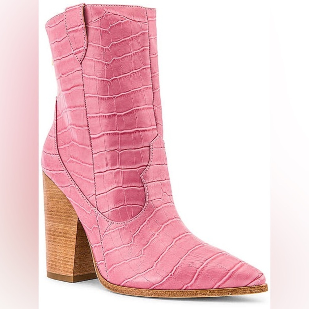 RAYE Leon Pink Mid-Calf Boots, Size 8